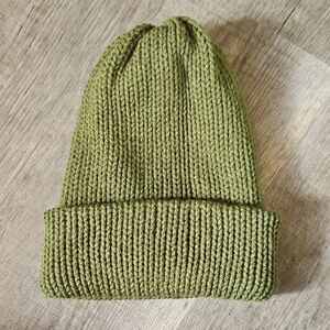 Olive Green Knit Beanie